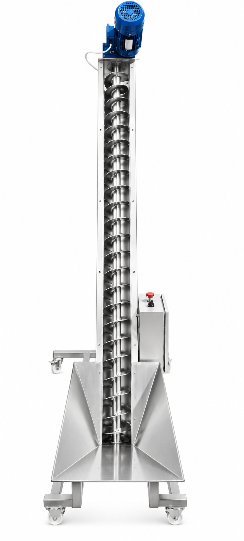 Transporter-elevator-puzni-3m-proscrew300_1 Transporter elevator spiralni (pužni) 3m sa usipnim košem